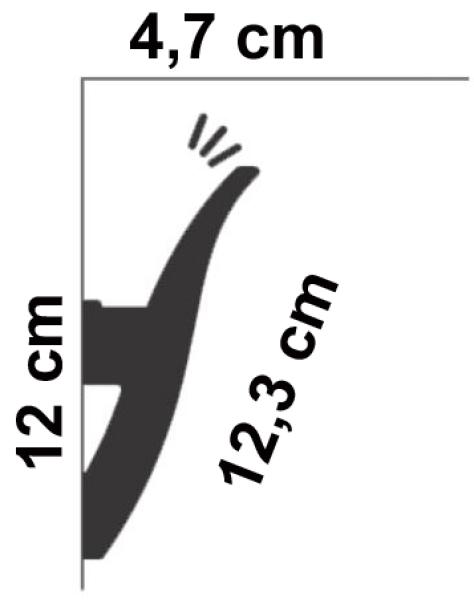Licht 009 P   12x4,7cm Stuckleiste für LED